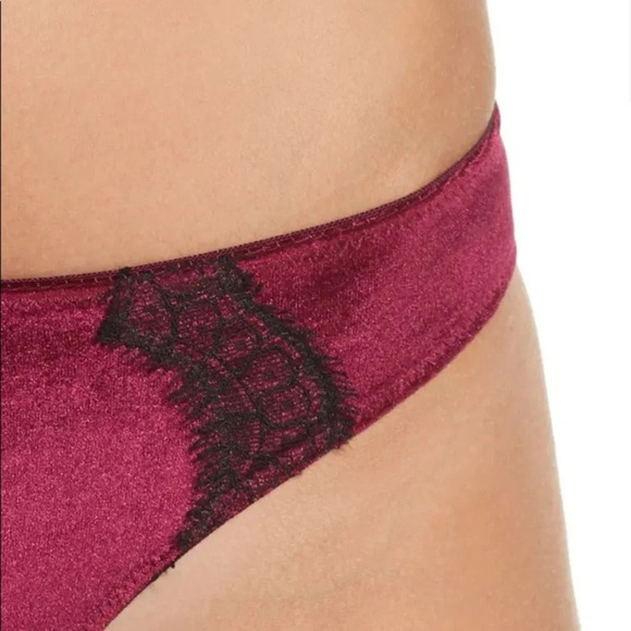 JASON WU Cheeky Velvet Lace Panties, Burgundy, L, NWT (Matching bra available) - Picture 6 of 12